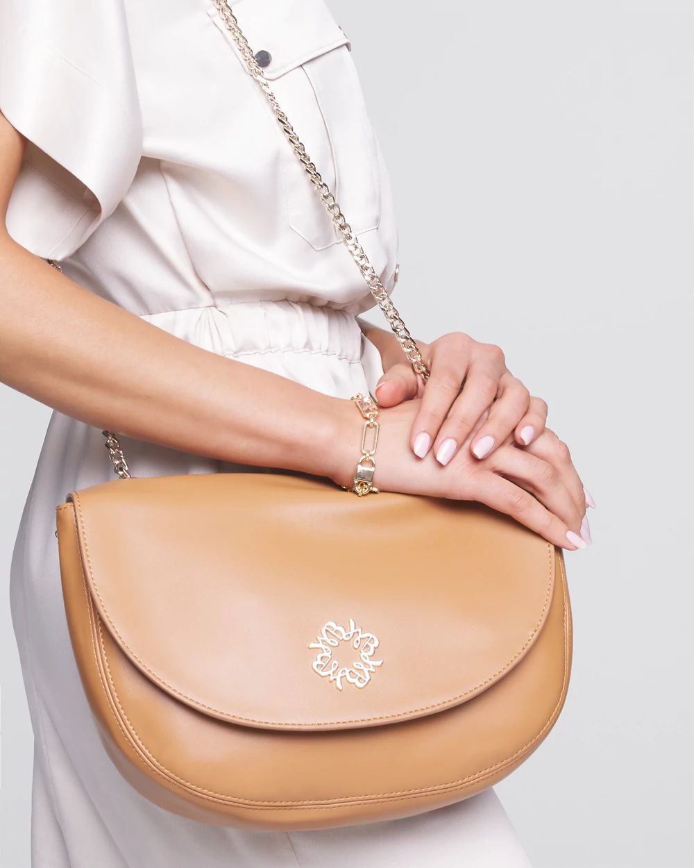 Larger cross body bag top